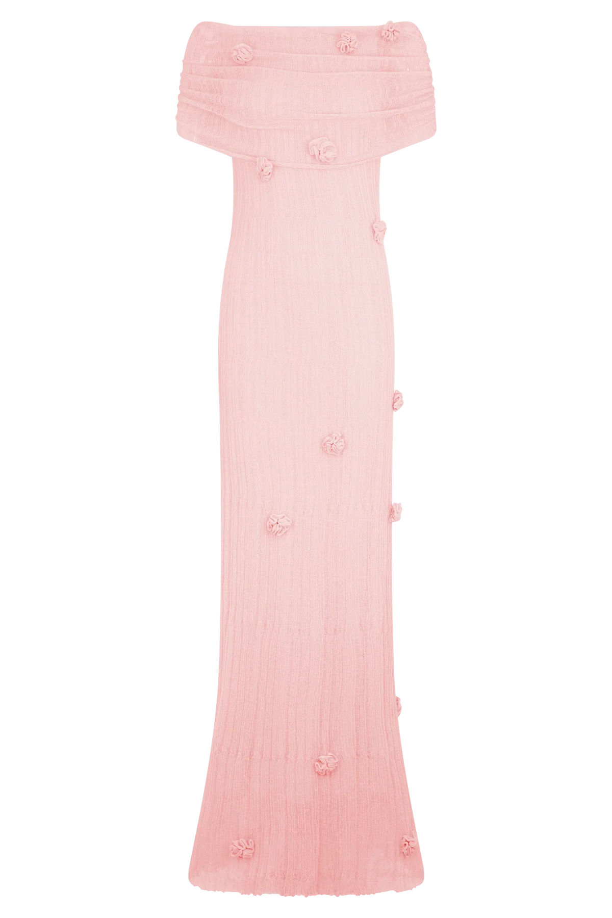 Brynn Orchid Knit Maxi Dress Pastel Pink