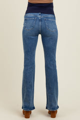 Navy Classic Bootcut Maternity Jeans