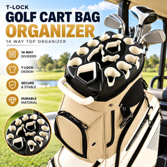 🔥T-Lock Golf Cart Bag with 14 Way Organizer Divider Top