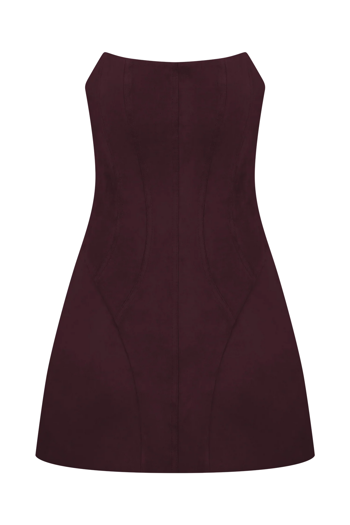 Andy Faux Suede Mini Dress Wine