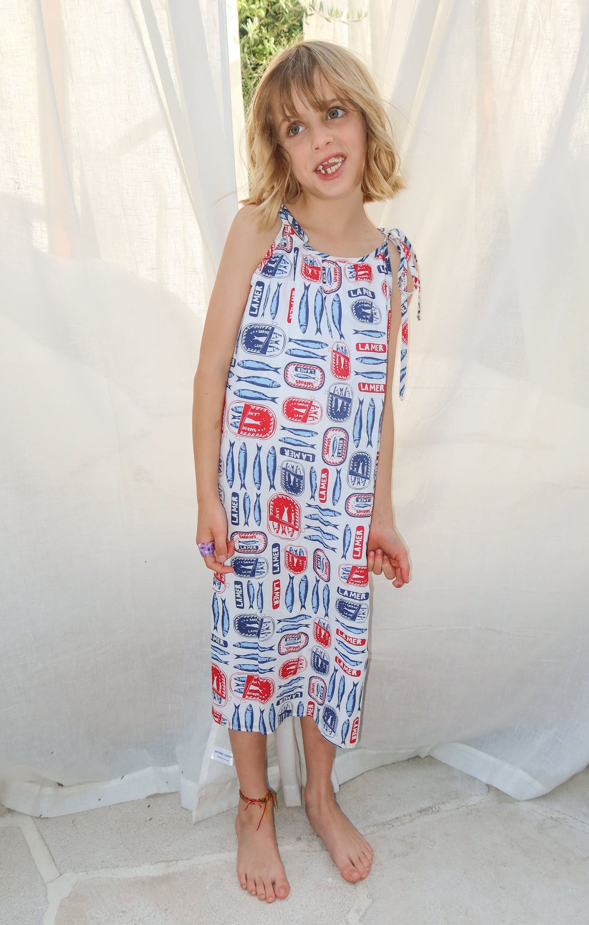 Sidekick Dress ~ Sardine Border