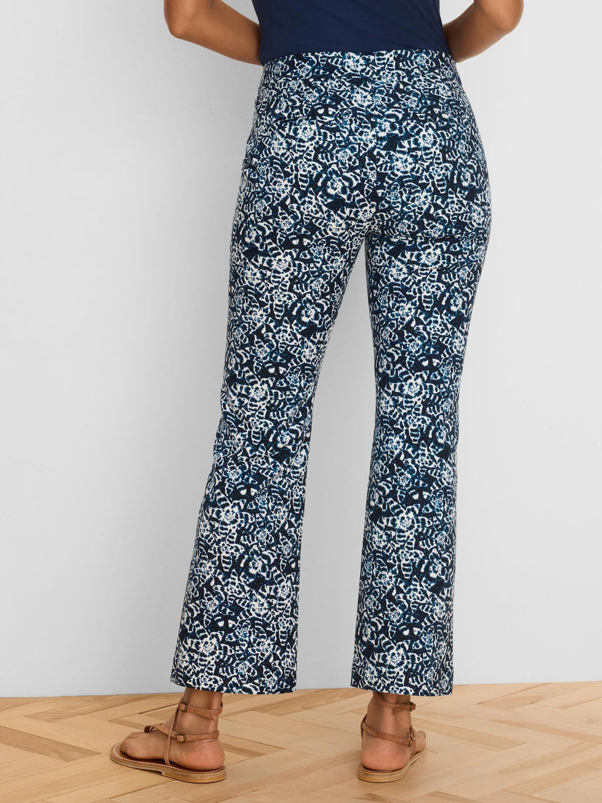 Plaza Demi-Boot Shibori Lilies Ankle Pant