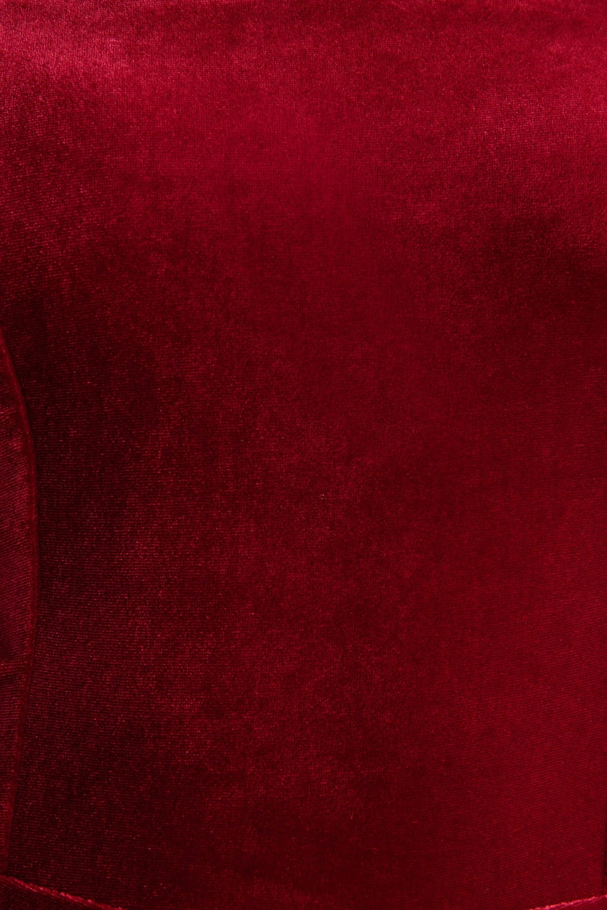 Arcane Burgundy Velvet Bandeau Jumpsuit With Scarf