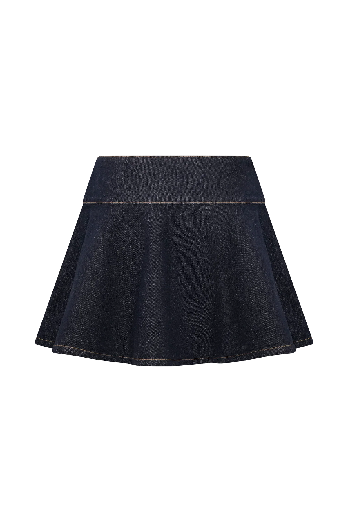 Arista Denim Mini Skirt Washed Indigo Blue