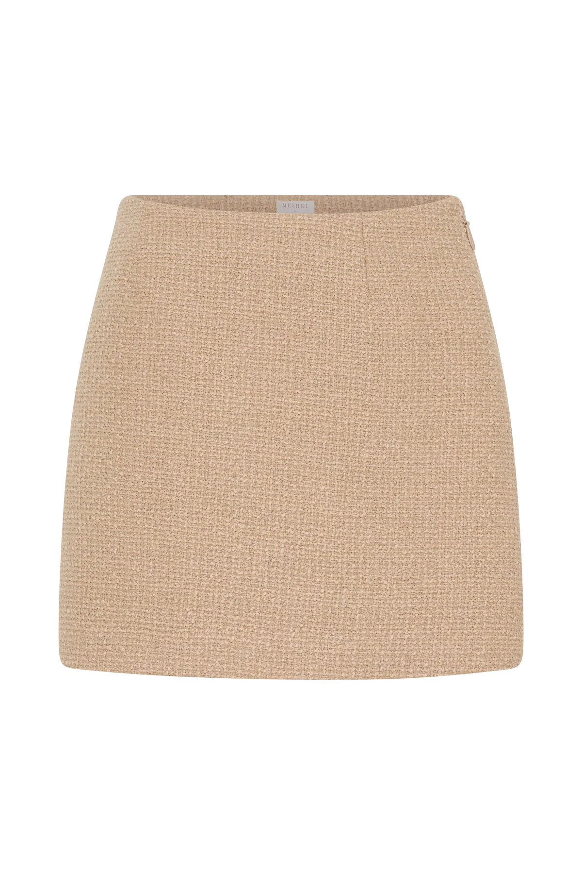 Camilla Boucle Mini Skirt Light Taupe
