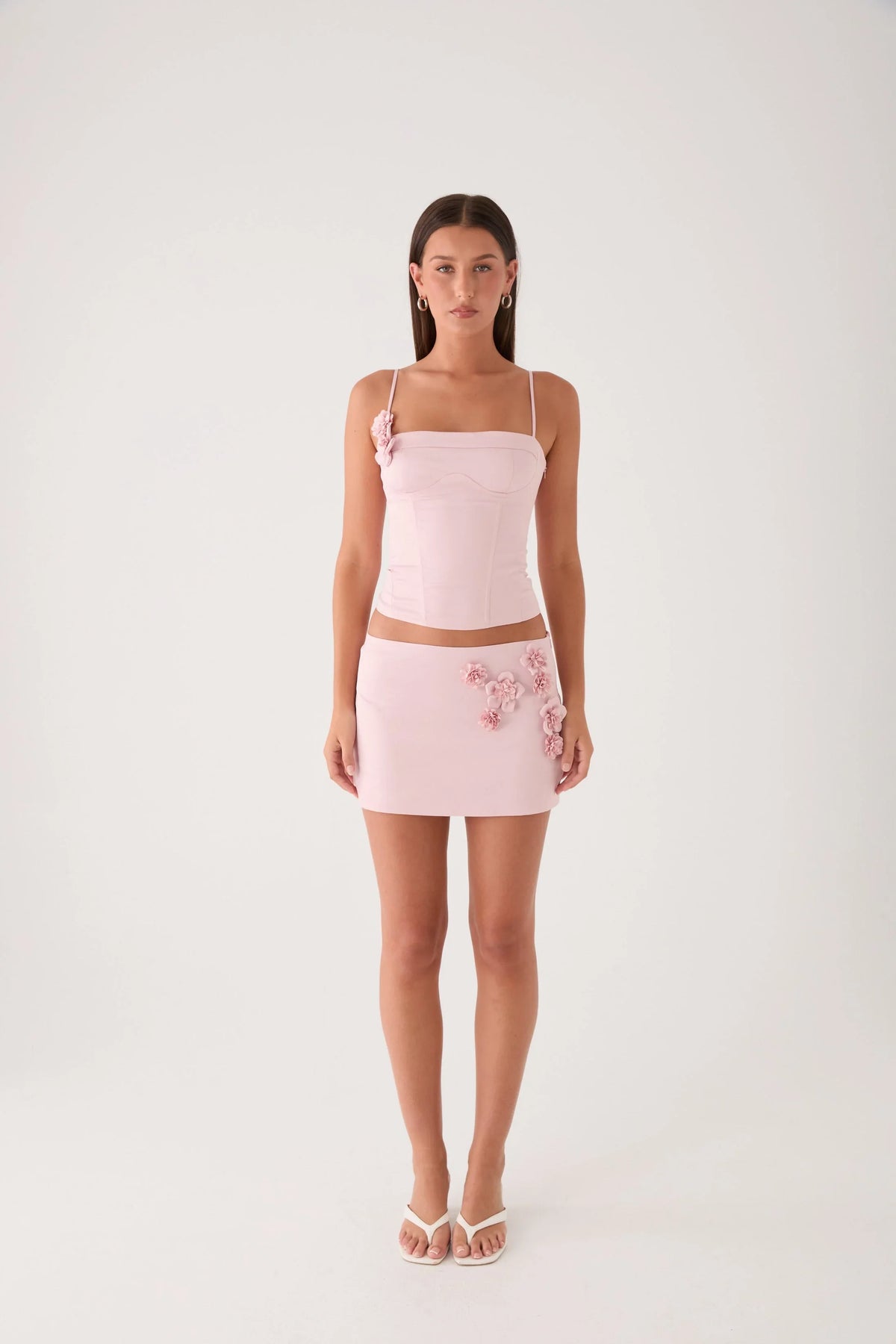 Ayella Low Rise Mini Skirt - Pink