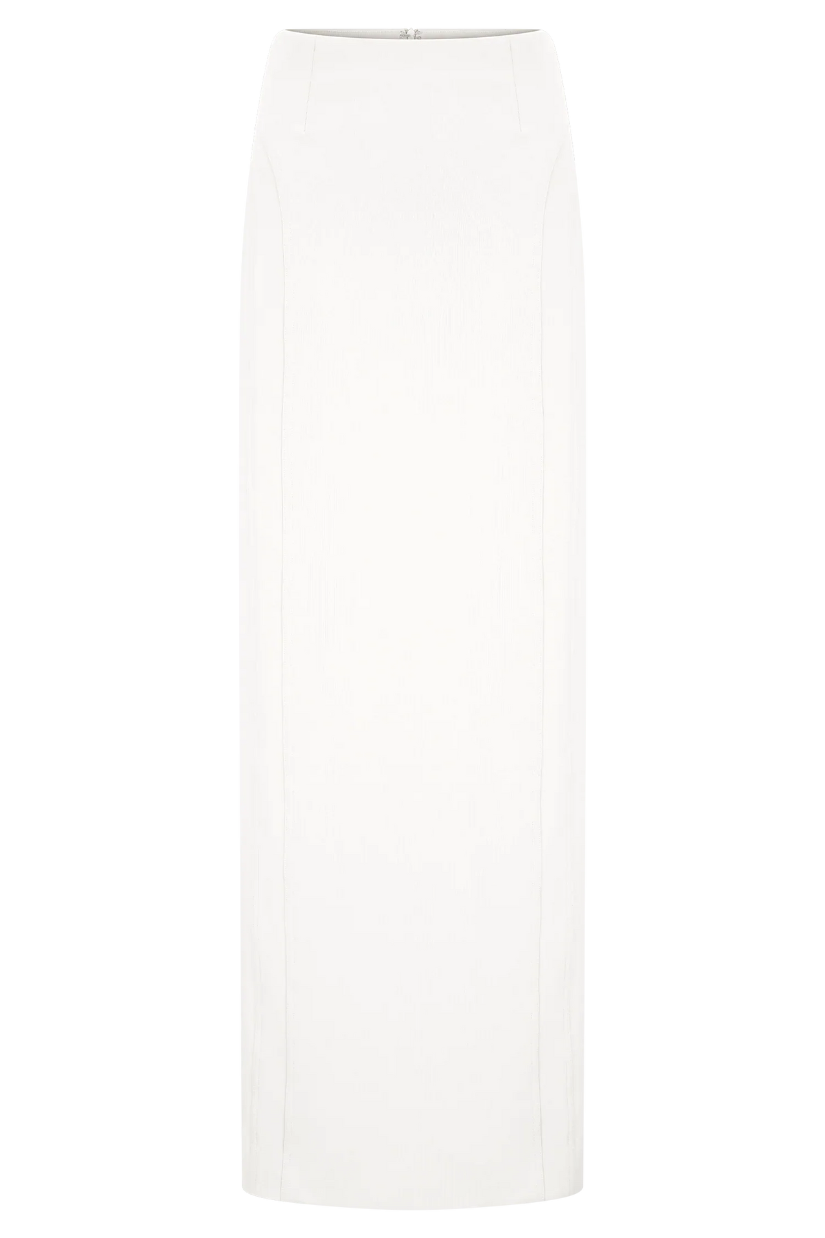 Alma High Waist Maxi Skirt White