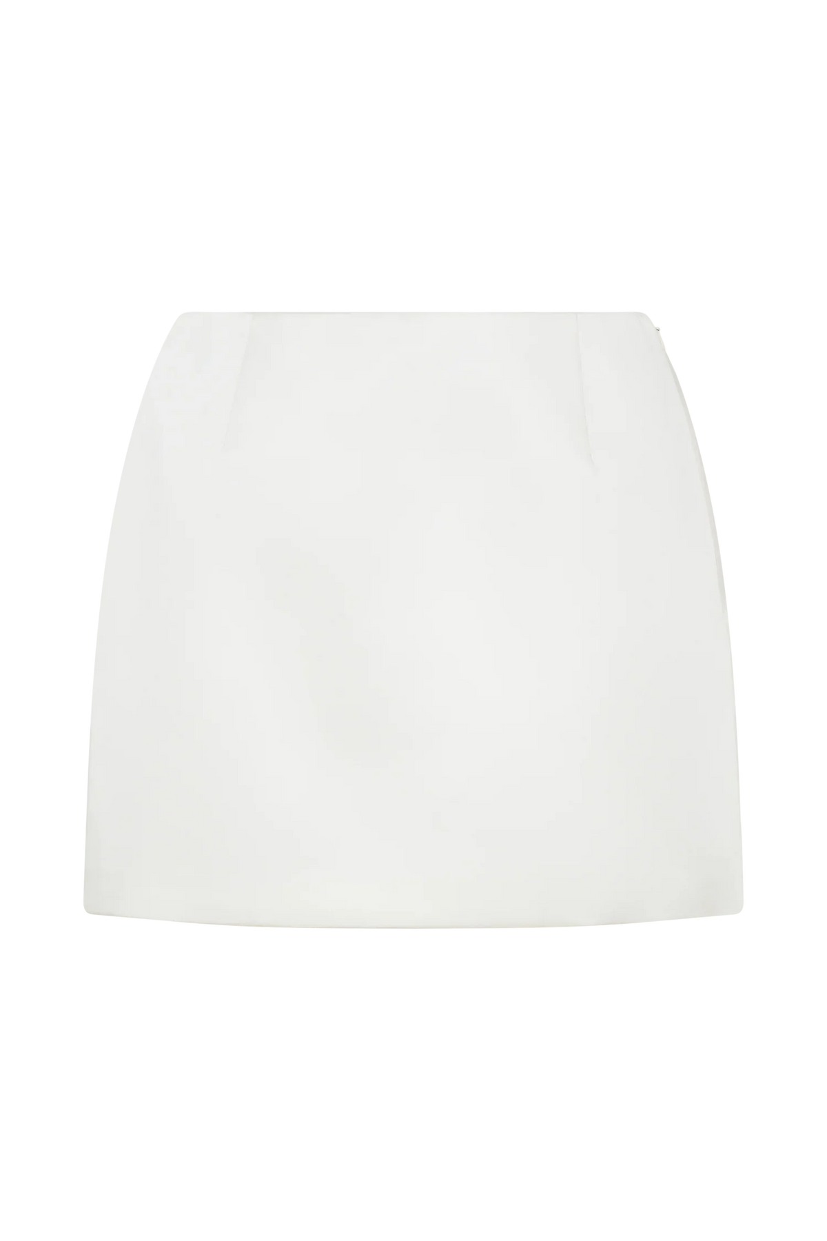 Adeline Satin Mini Skirt White