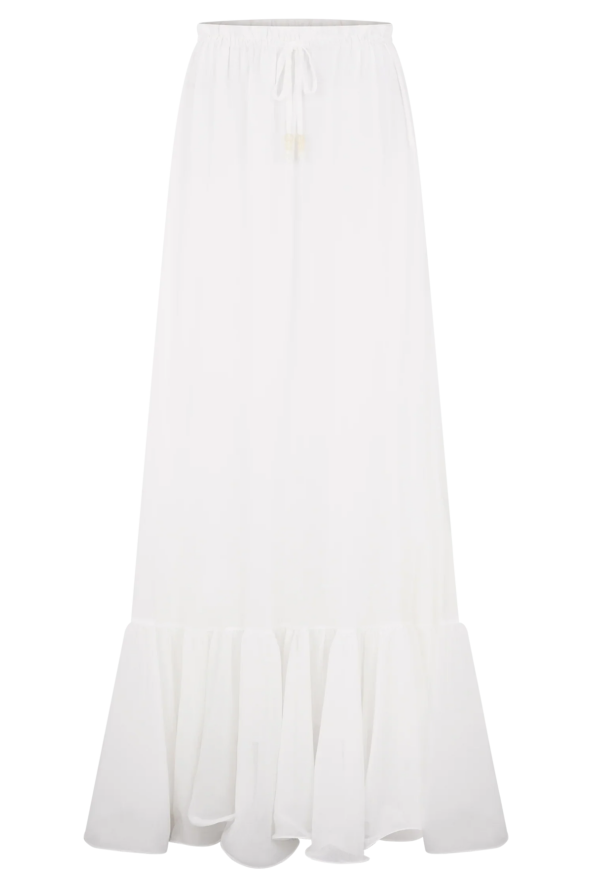 Carlie Chiffon Maxi Skirt Ivory