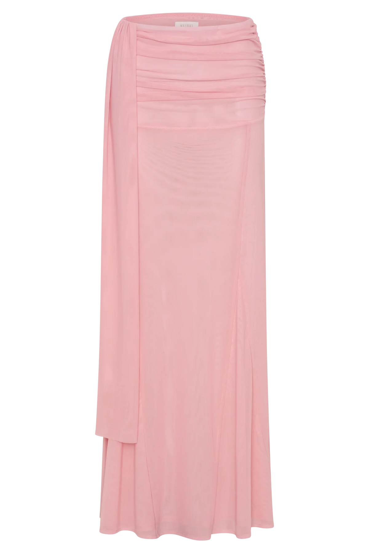 Arna Mesh Maxi Skirt Candy Pink