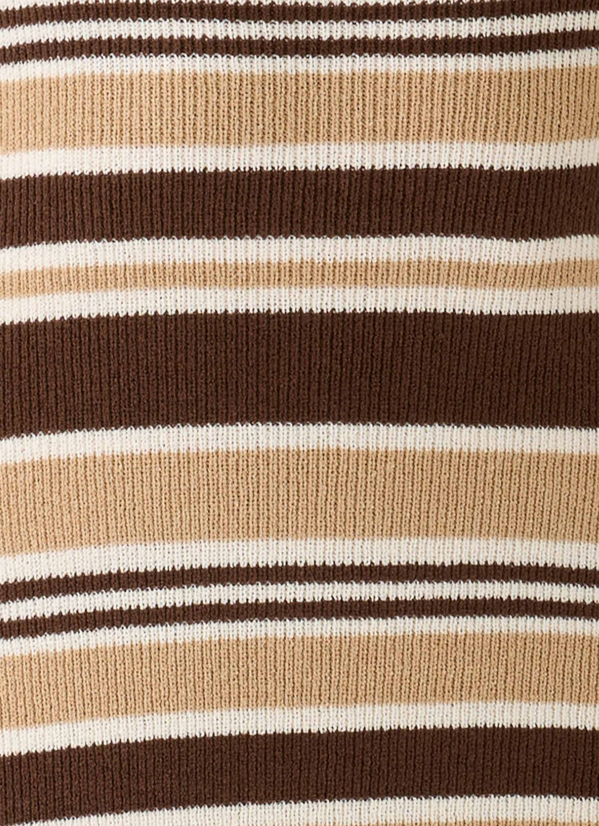 Antonie Knit Maxi Dress Chocolate Olive Stripe