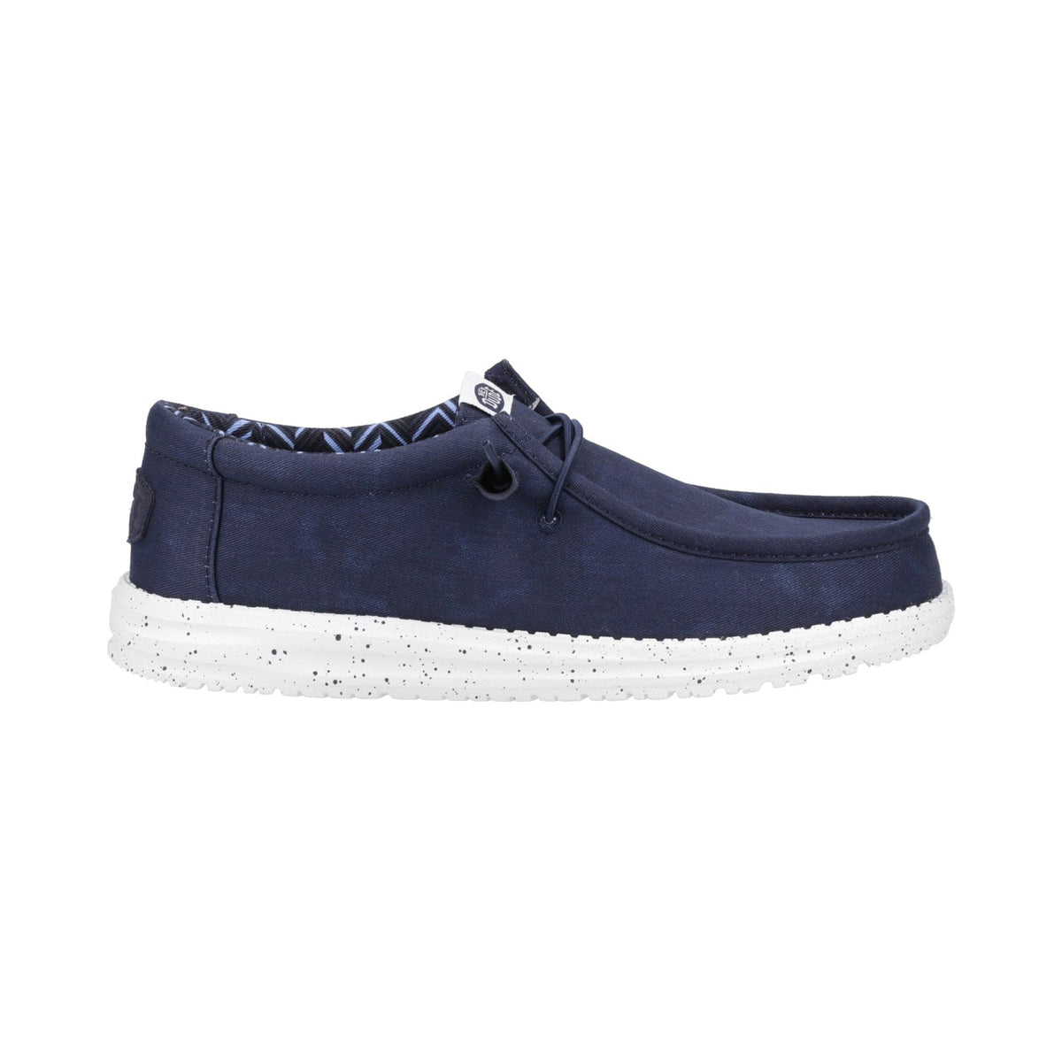 HEYDUDE Wally Mens Canvas Shoe - Navy
