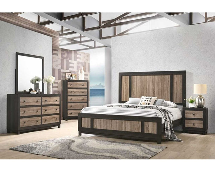 Lifestyle Furniture C8118A Brown & Black collection room setting; this listing is the mirror