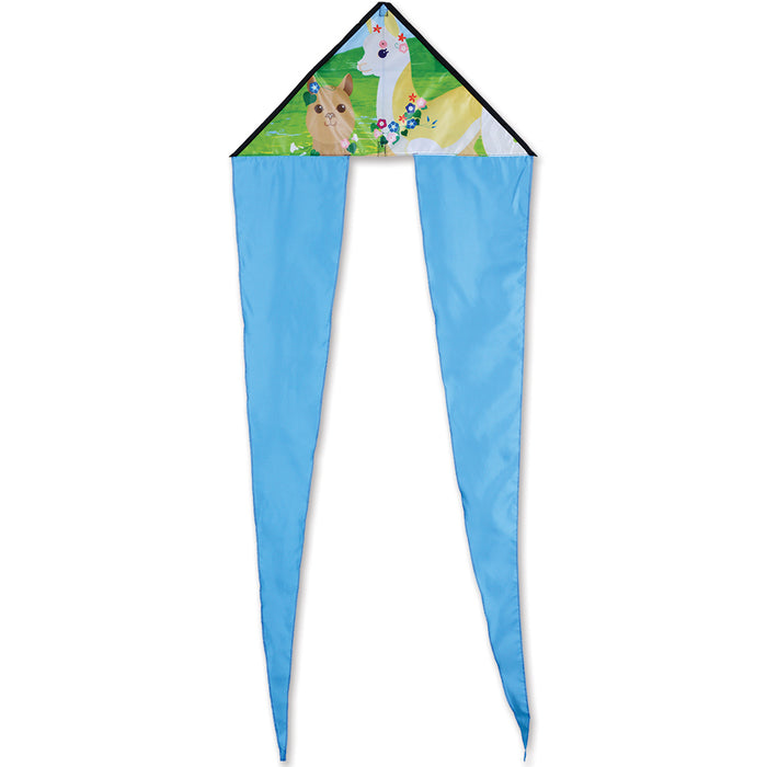Zippy Flo-Tail Delta Kite - Alpacas