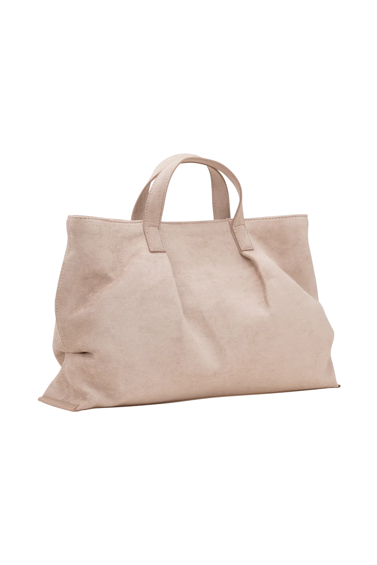 Baylor Faux Suede Bag Natural