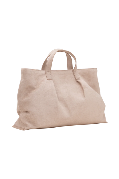 Baylor Faux Suede Bag Natural