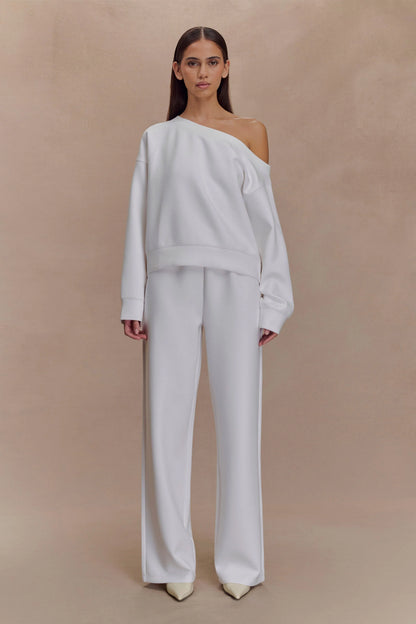 August Straight Leg Jogger Ivory