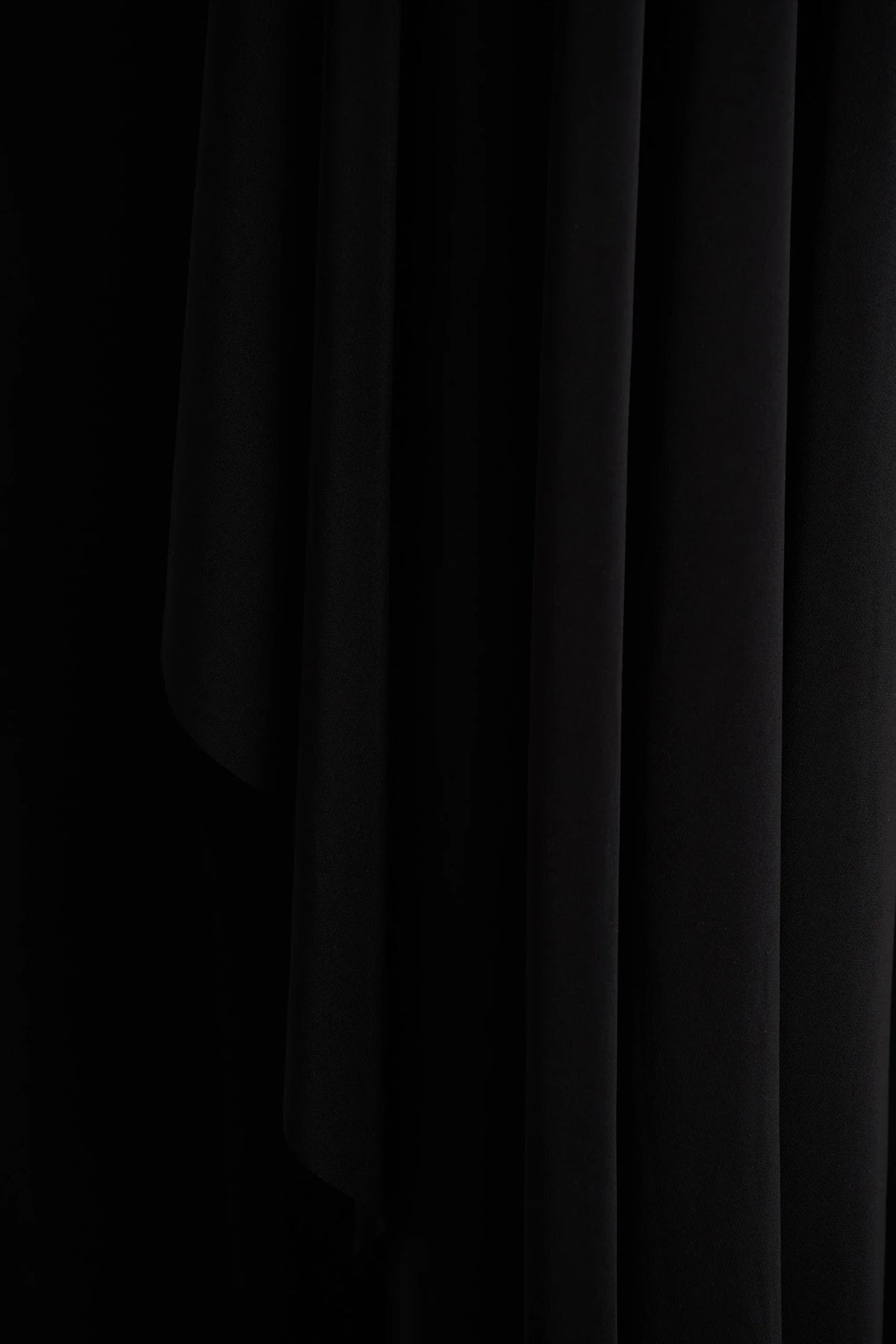 Briony Black Crew Neck Maxi Dress With Cape Sleeves