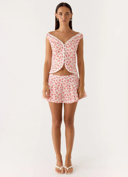Anja Mini Skirt Porcelain Rose
