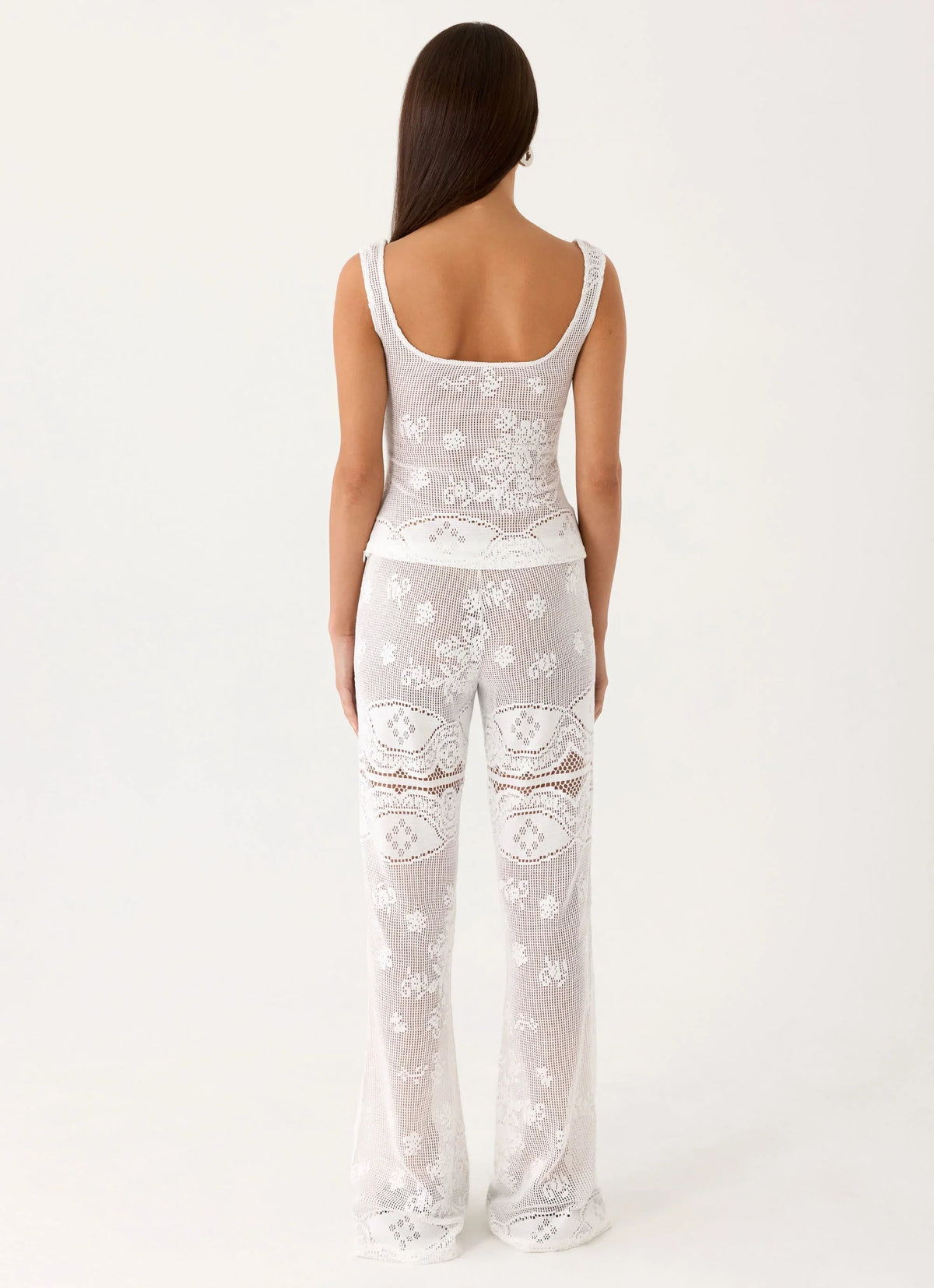 Bosten Low Rise Pants White