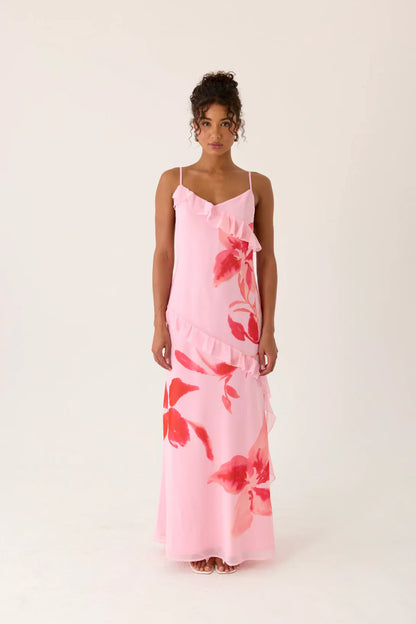 Ayesha Maxi Dress Pink Petal