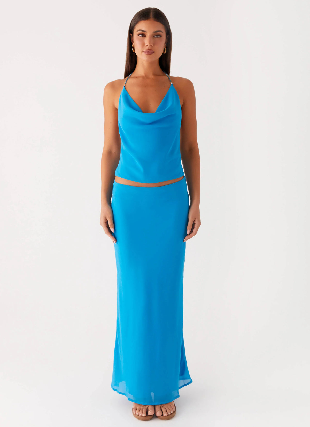 Another Life Halter Top Turquoise