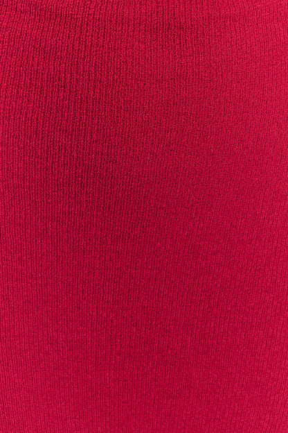 Ayella Cowl Knit Maxi Dress Raspberry