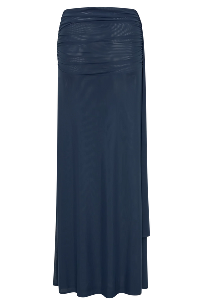 Arna Mesh Maxi Skirt Midnight Blue