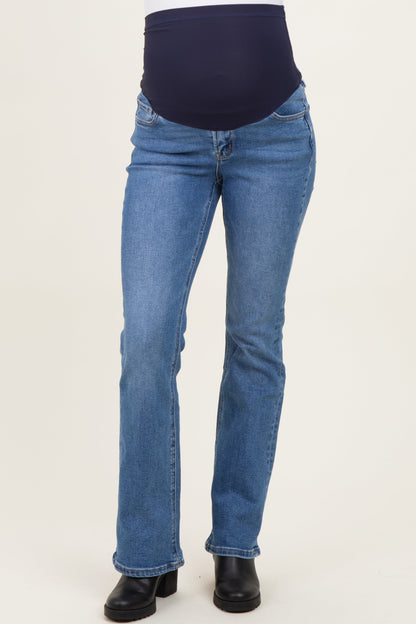 Blue Classic Wash Maternity Bootcut Jeans