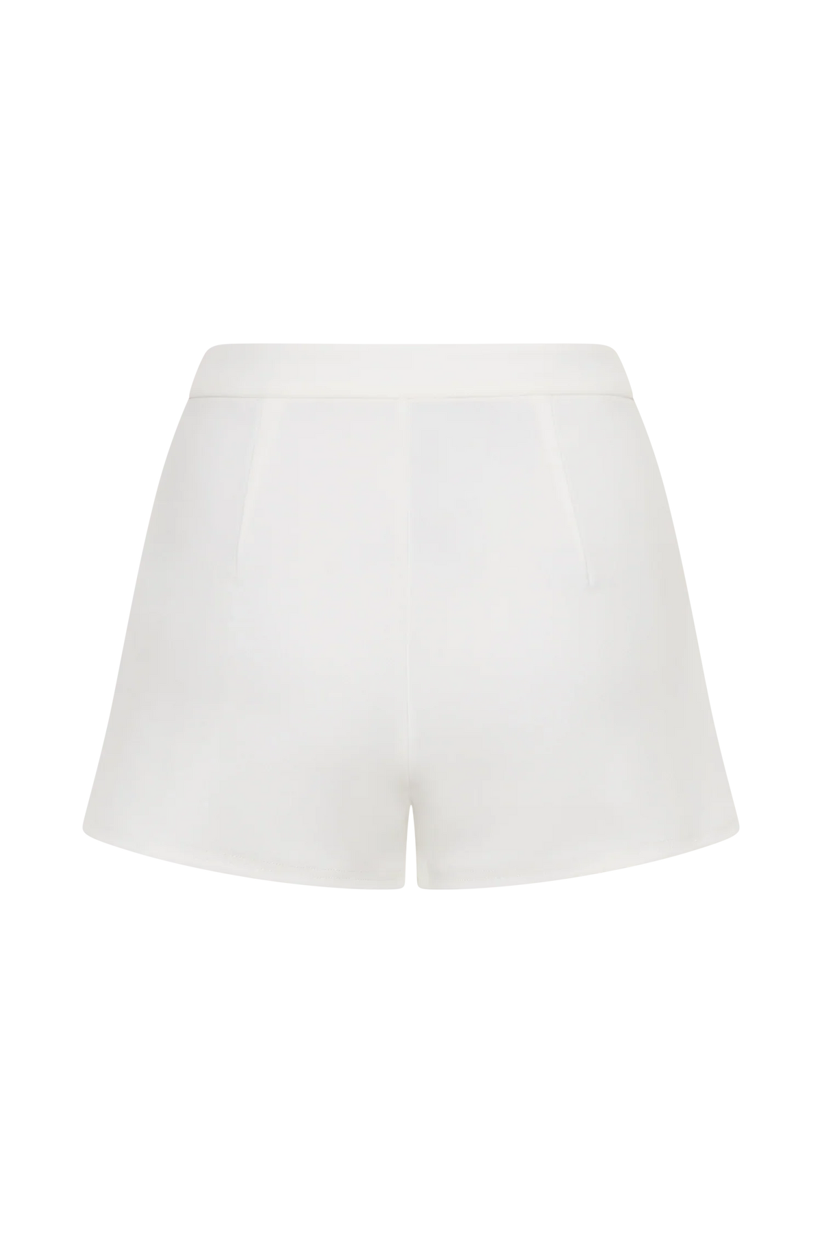 Blanca Stretch Crepe Shorts White