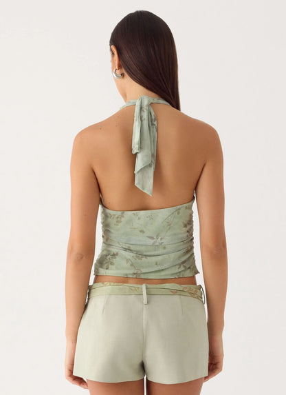 Ariane Sash Shorts Sage