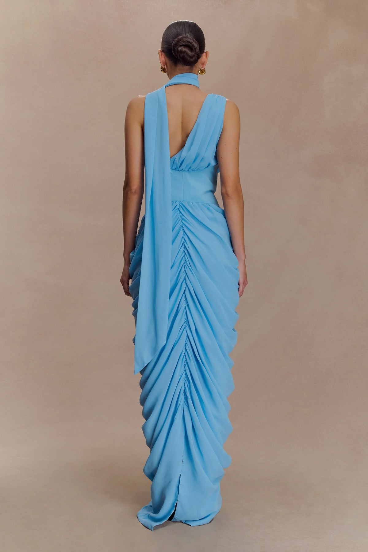 Alex Chiffon Maxi Dress Blue