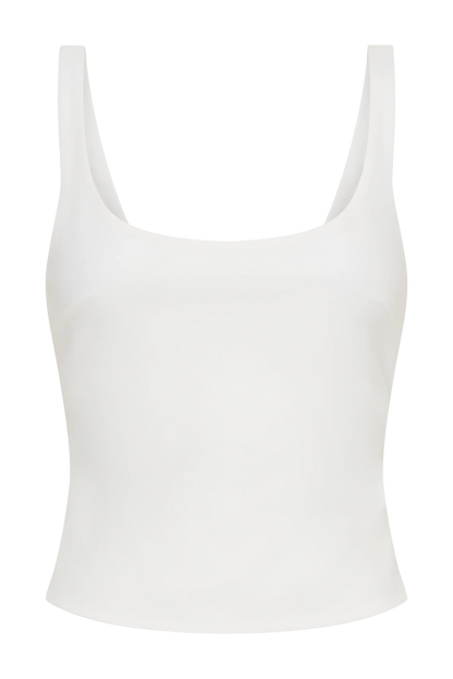 Blanca Stretch Crepe Cami Top White