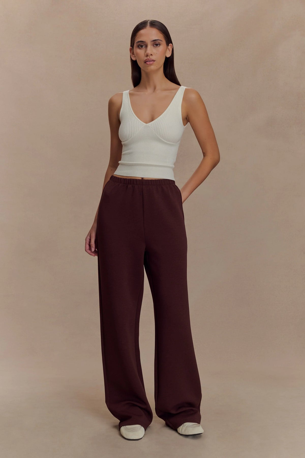 August Straight Leg Jogger Chocolate