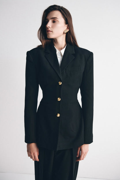 Bellamy Cinched Blazer Black