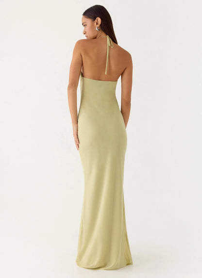 Anouk Halter Maxi Dress Sage