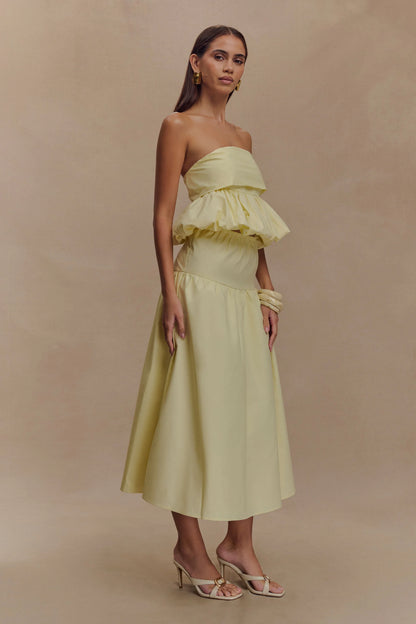 Amirah Midi Skirt Lemon