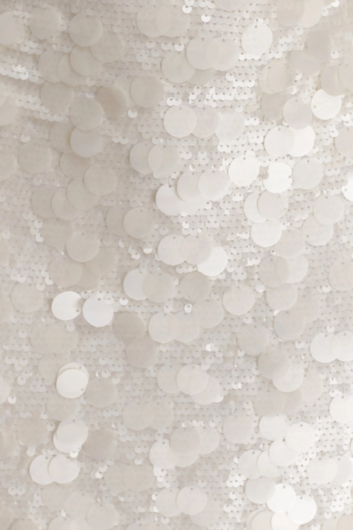 Caralee Sequin Halter Mini Dress Ivory