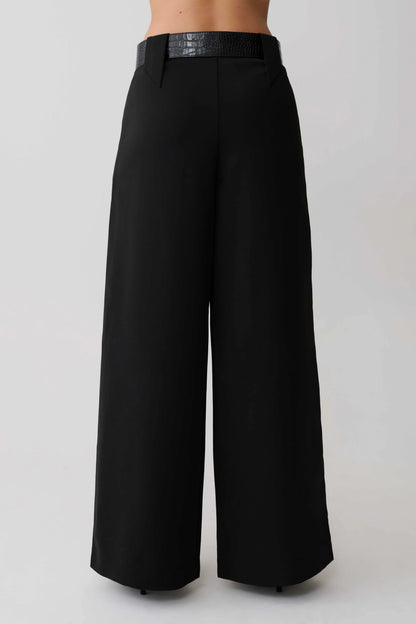 Arlo Wide Leg Suiting Trouser Black