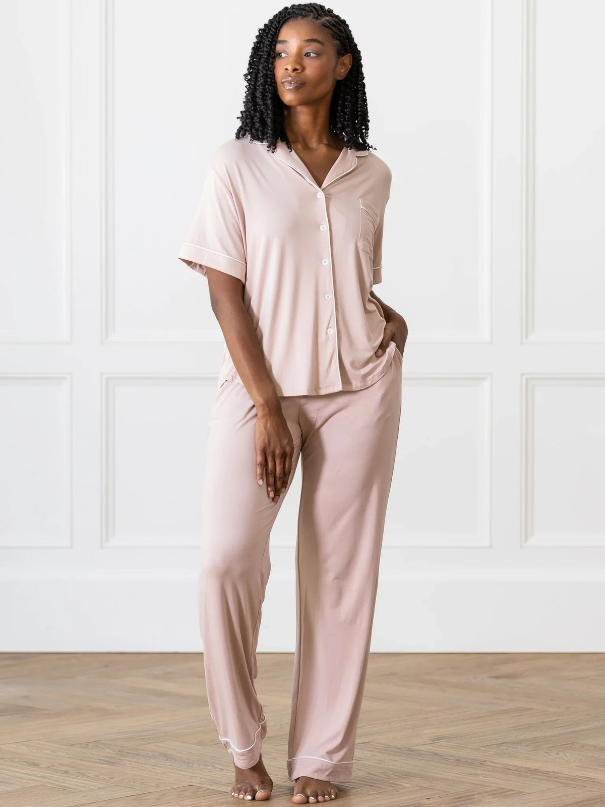 Cozy Earth Short Sleeve Bamboo PJ Top