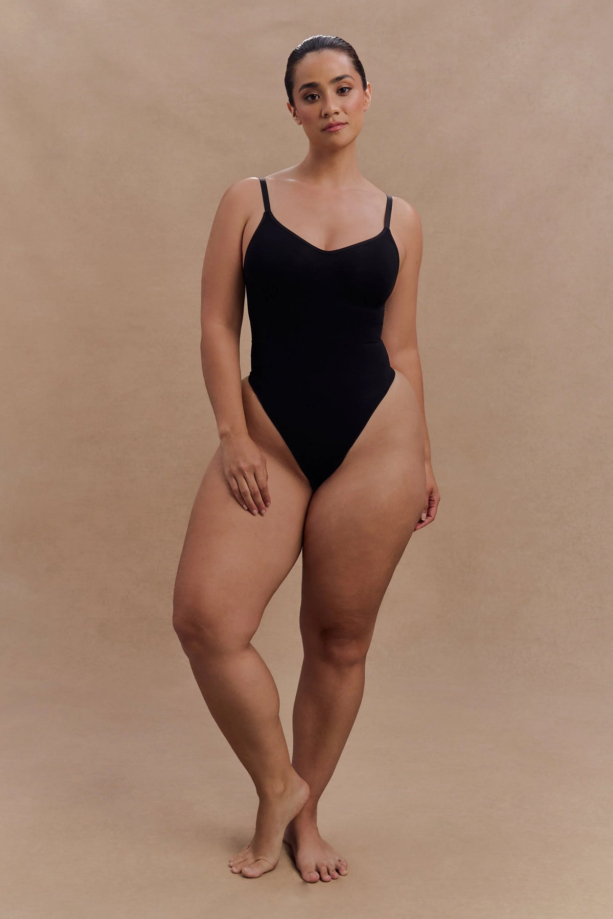 Alyssa Backless Shapewear Bodysuit Black