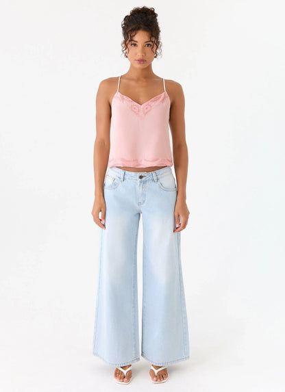 Avania Beaded Top - Pink