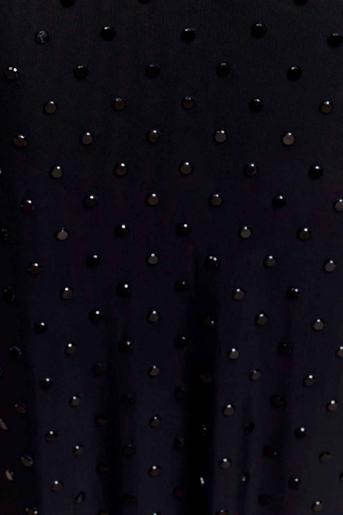 Acadia Diamante Long Sleeve Maxi Dress Black