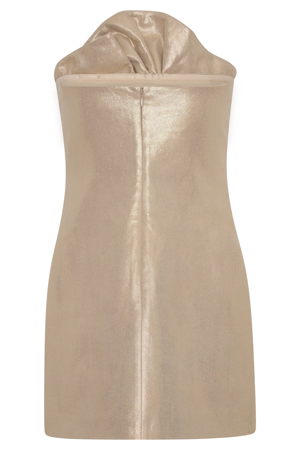Annette Linen Mini Dress Gold