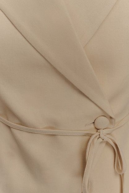 Andina Shortsleeve Linen Top Natural Beige
