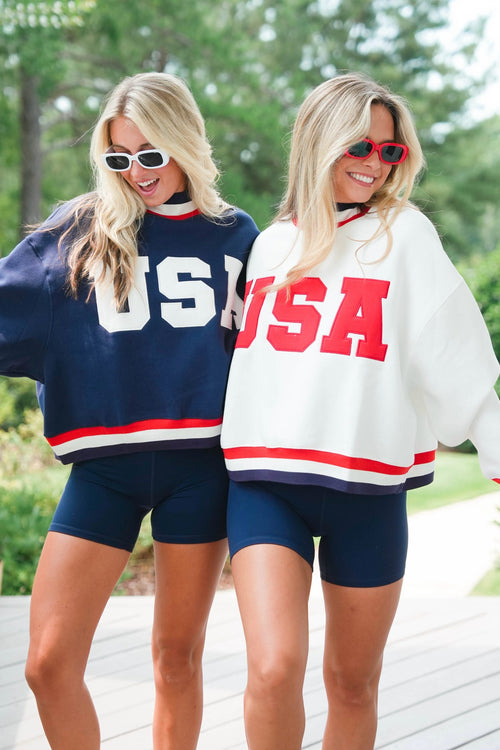 USA Mockneck Sweatshirt