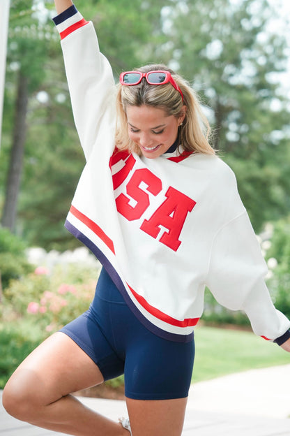 USA Mockneck Sweatshirt