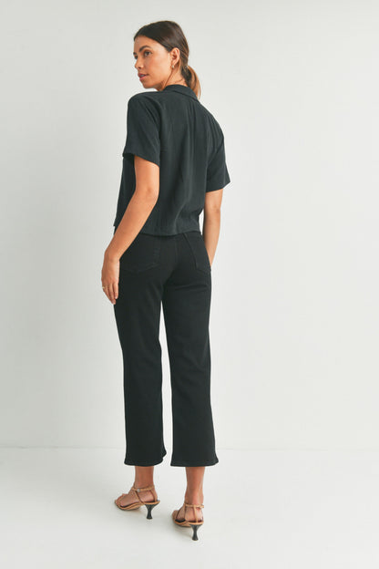 Just Black Denim Cropped Jean