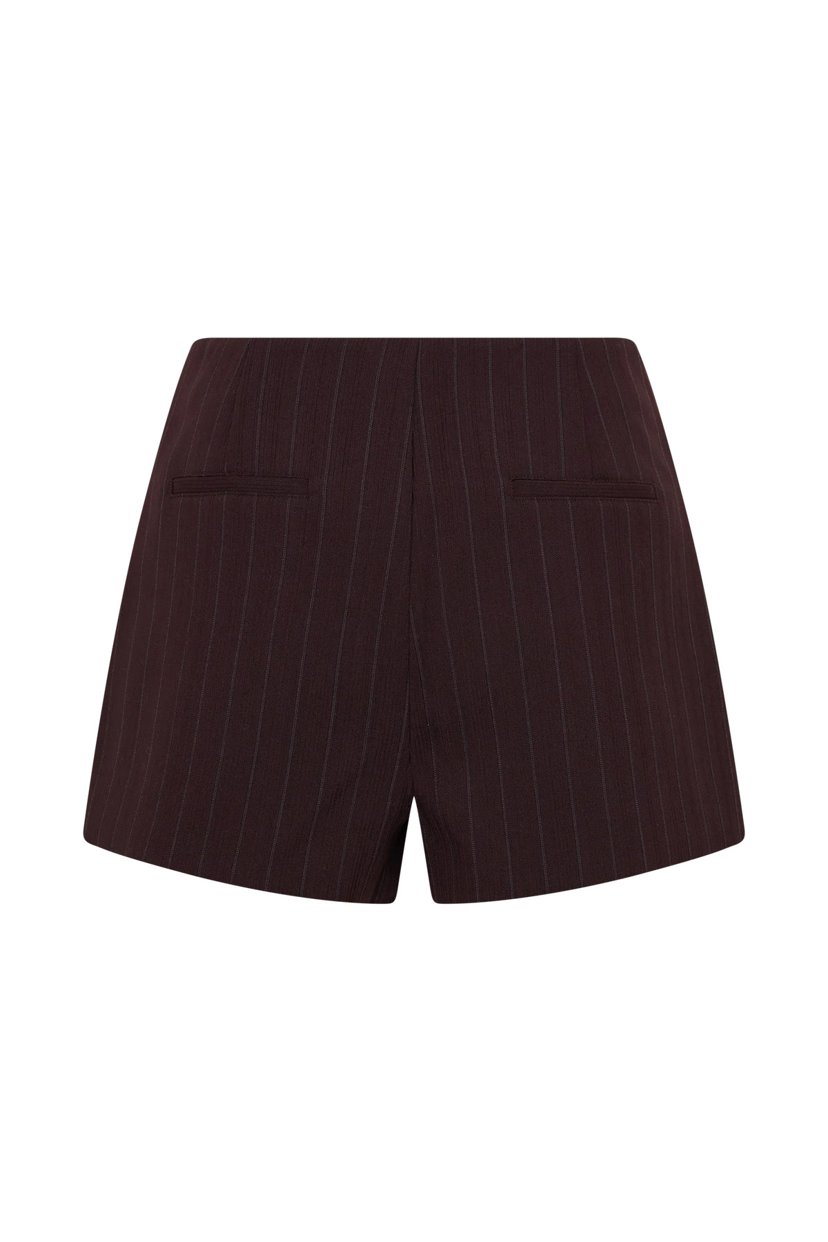 Agatha Suiting Shorts Plum Pinstripe