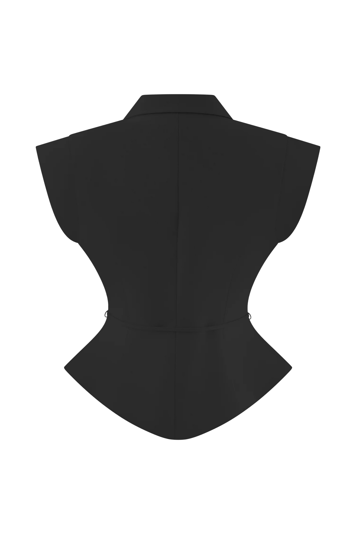Andina Shortsleeve Linen Top Black